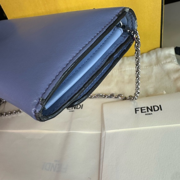 Fendi Limited Edition Blue Crossbody Bag with Colorful Studs - Picture 6 of 10